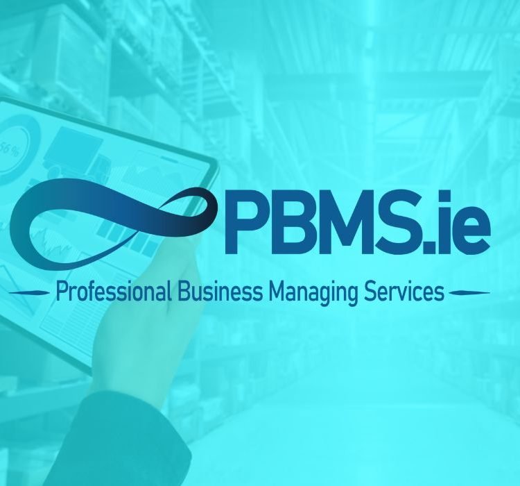 PBMS.ie logo design from our Graphic Design Portfolio, highlighting professional business management with sleek and modern branding.